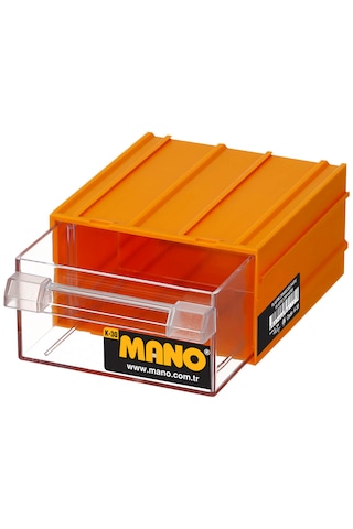 Mano K-30 Plastik Çekmeceli Kutu Sarı