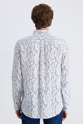 D'S Damat Ds Damat Comfort Beyaz Baskılı %100 Keten Gömlek 4hc02ap372650 Çok Renkli