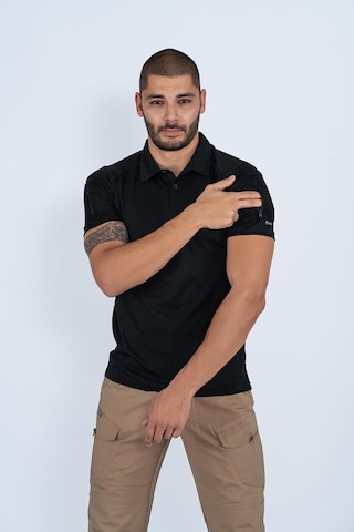 Bikatex Tactical Taktik Tişört Lacost Polo Gömlek Yaka T-shırt Outdoor Tişört - 802 Siyah