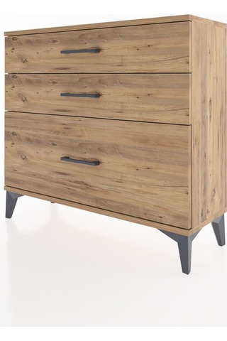 Arges Şifonyer 3 Çekmeceli 88x30x80 Çam-çam Çam
