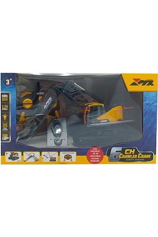 Mx 6ch Uzaktan Kumandalı Full Fonksiyonlu Şarjlı Paletli Vinç Z6824a Çok Renkli