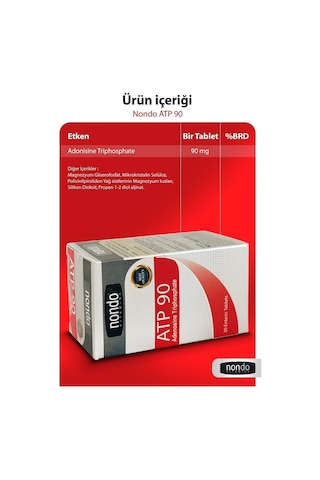 Nondo Atp 90 Adenozin Trifosfat 30 Enterik Tablet