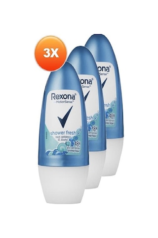 Rexona Shower Fresh Kadın Roll-On Deodorant 50 ML x 3 Adet