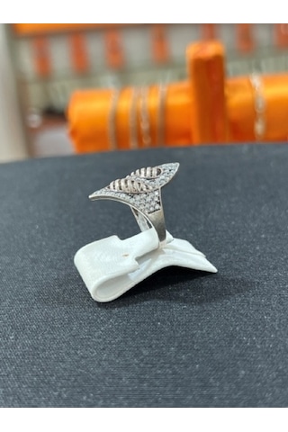 Firuze Gümüş Oval Su Yolu Mekik Modeli Gümüş Yüzük F16001156