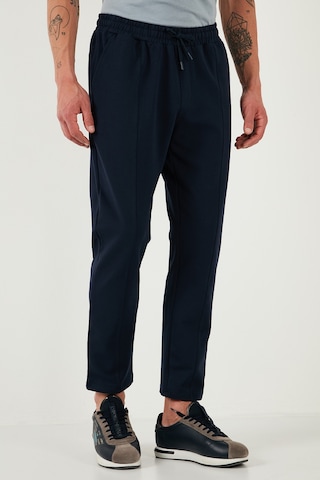Buratti Pamuklu Regular Fit Yüksek Bel Düz Paça Çimalı Jogger Erkek Pantolon 5908058 Lacivert