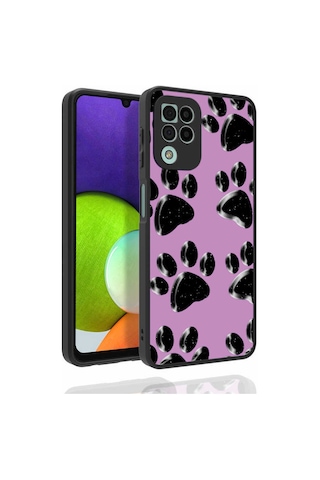 Zore Galaxy Uyumlu M22 Kılıf Desenli Kamera Korumalı Parlak Nora Kapak - No3 No3