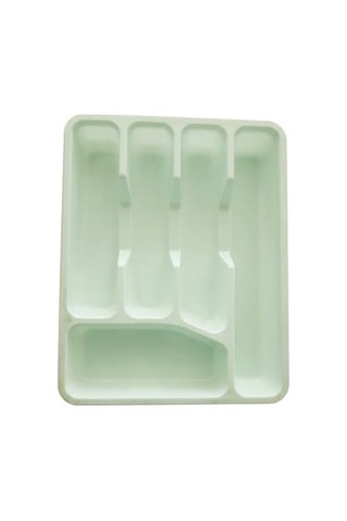 Çekmece İçi Kaşıklık Düzenleyici 5 Bölmeli Mutfak Çekmece Organizeri Sağlam Ve Hijyenik Plastik Çatal Çok Renkli