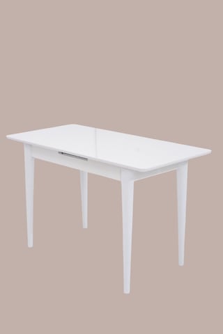 Melisa Mdf Lak Panel Açılır Mutfak Masası 60x100 beyaz