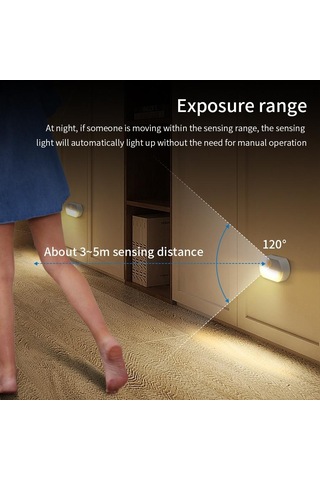 Sıcak Beyaz Hareket Sensörü Gece Lambası Aaa Akülü Lamba Kabine Depoları Mutfak Işıkları Duvar Merdiven Dolap Koridor Yatak Odası Gece Lambası Sıcak Beyaz