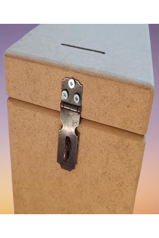 Hobi Adn Dekoratif Bahşiş Kutu Ahşap Mdf Ham Cnc Kesim Model El Yapım