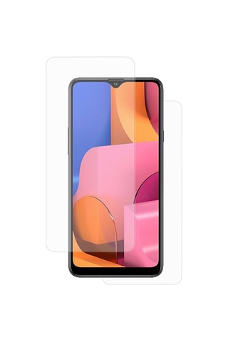Exquıs Samsung Galaxy A20s Uyumlu Ön Ve Arka Koruma 360 Full Kaplama - Şeffaf