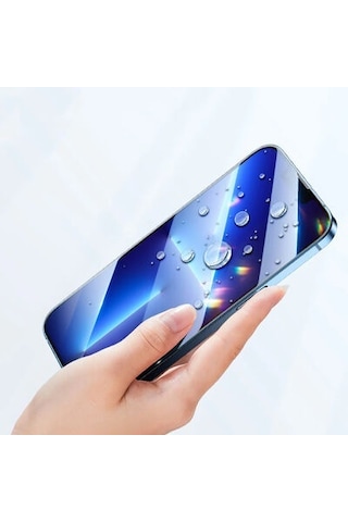 Apple Uyumlu iPhone 15 Plus İle Ekran Koruyucu Kenarları Kırılmaya Dayanıklı Kırılmaz Cam Koruyucu