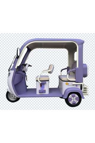 Arora Derya New 1000W 72V 32AH 3 Tekerlekli Elektrikli Motosiklet Mor