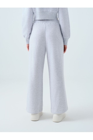 LOFT Straight Fit Kadın Eşofman Altı Gri Melanj