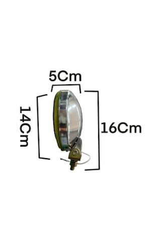 2 Adet Maxtel Sis Lambası Sarı Cam Arkası Metal Nikelaj JF 601 CY