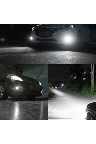 Youmex 2 Adet Araç Led Sis Farı Ampulü H8/h9/h11, Su Geçirmez 6000k 80w 12000lm Parlak Led Işık, Kolay Montaj