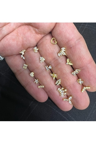 925 Ayar Gümüş Tragus Piercing