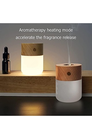 Taşınabilir Difüzör Esansiyel Yağ Difüzörleri, Sıcak Işıklı Ahşap Aromaterapi Difüzörü, Ev İçin Esansiyel Yağlar İçin Pil İle Çalışan Difüzör Diğer