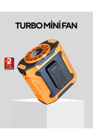 Dijital Ekranlı Turbo Mini Fan 3 Kademeli Hız, Sessiz Çalışma Ve Type-c Şarj