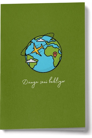 Dünya Seni Bekliyor Mini Defter Çok Renkli