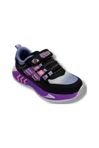 Ndrops 028-26 Anorak Anatomik Çocuk Sneaker Siyah Lila 31-35 Siyah