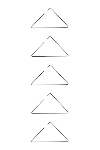 Edora Home 5'li Siyah Elbise Askısı Tişört Askısı - Metal Paslanmaz Siyah