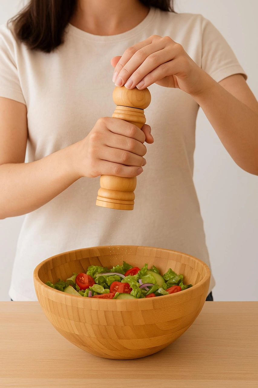 Bambu Baharat Değirmeni Sarı