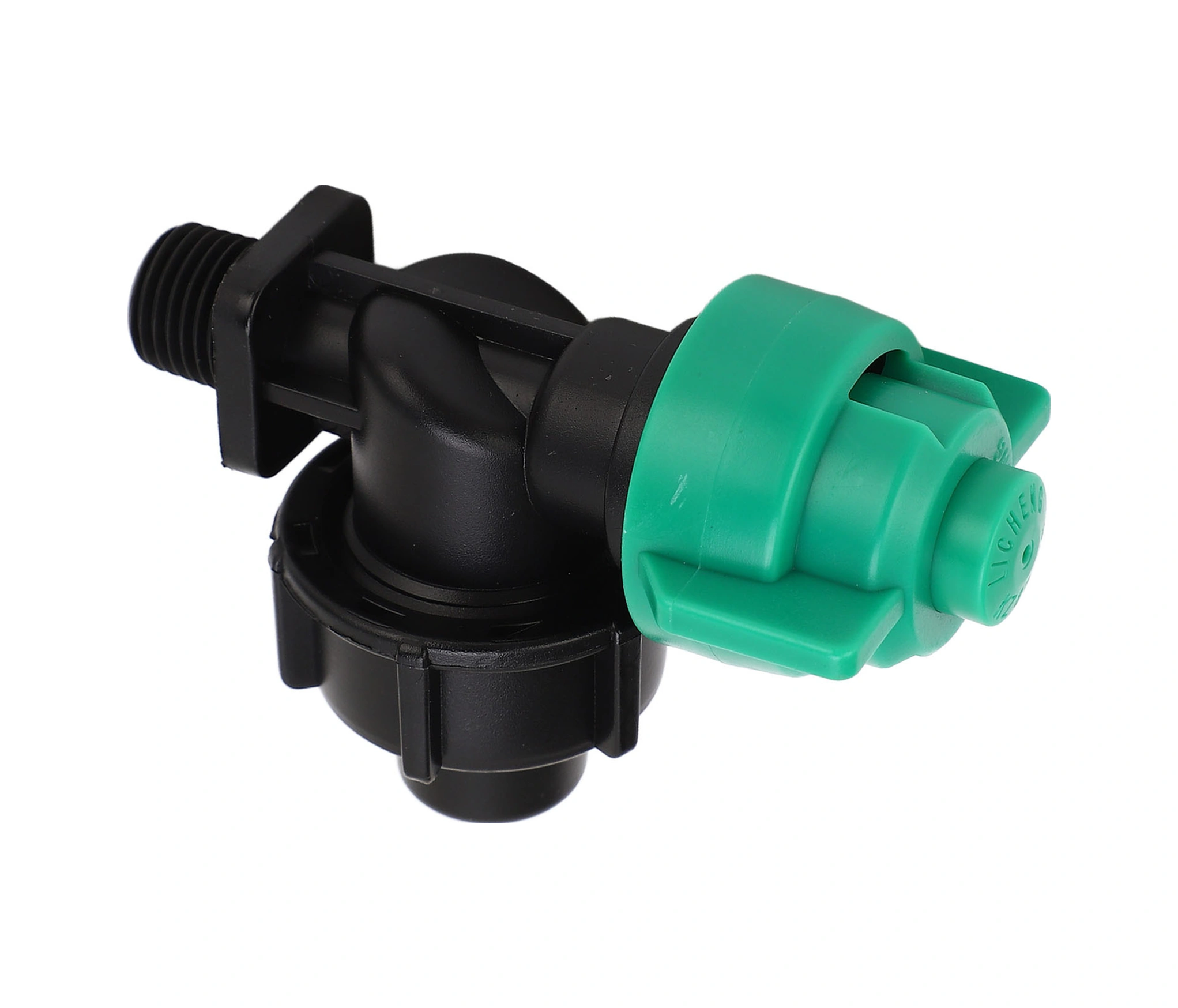 Vkemall Zeytin Yeşili Plastik Tarım Sprey Başlığı, 015 Dairesel Nozl, Akış Regülatörlü Düğme, 102c-g1/4 Uçaklı, Bitki Sulama, Seracılık, Bahçe İçin