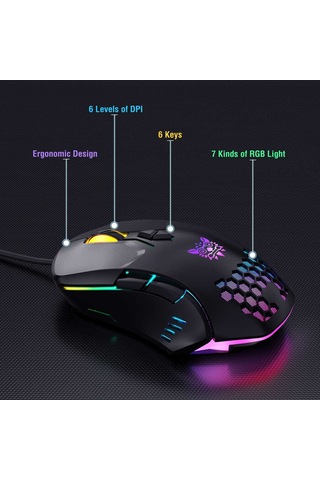 Zore Onikuma G21 RGB Oyuncu Klavye Mouse Seti