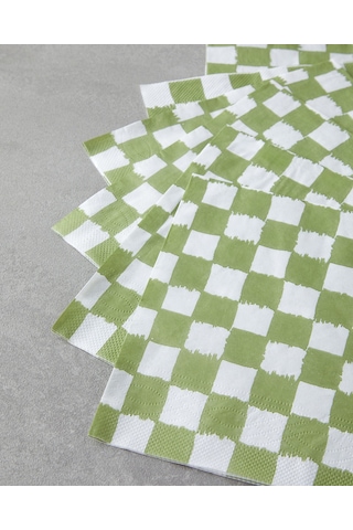 English Home Squarify Green 20'li Kağıt Peçete 33x33 Cm Yeşil