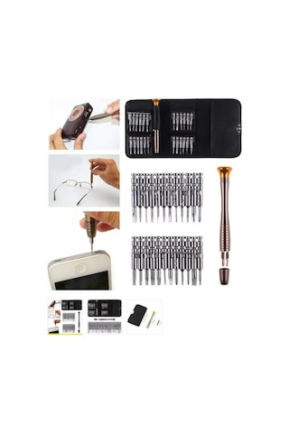 Dmr Mini Tork Yıldız Tornavida Seti Saat Telefon Tornavida Seti 25pcs