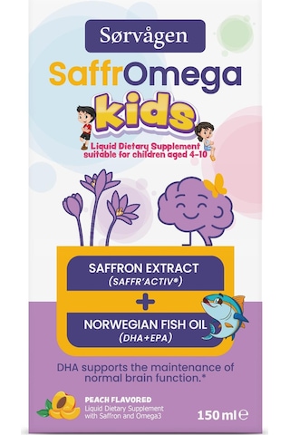 Sorvagen Saffromega Kids Safran Ve Omega3 -150 Ml
