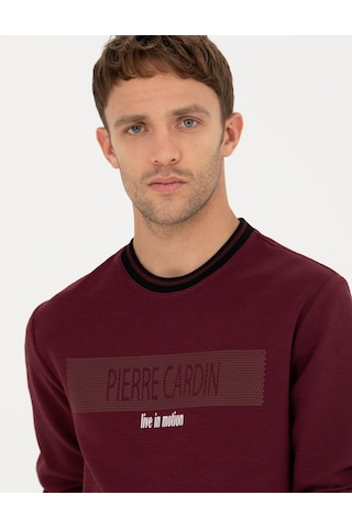 Pierre Cardin Erkek Bordo Sweatshirt 50279532-vr014 Bordo