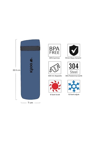 Igloo Squid Termos 600ml-lacivert Lacivert