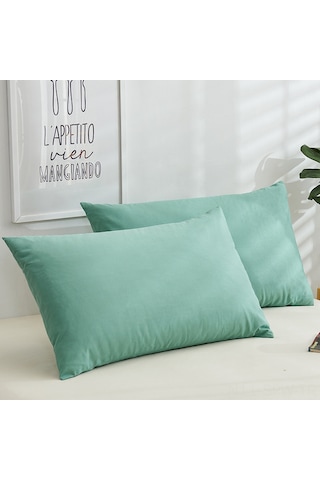 Maiyame Ev Otel Kullanıma Uygun 40 Telli 13372 Renkli Tekli Yastık Kılıfı Çift Paket Pembe 48x74 - Kolay Kullanım, Dayanıklı, Konfor Verici Diğer