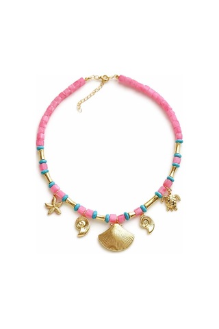 Deniz Charm Kolye Pembe
