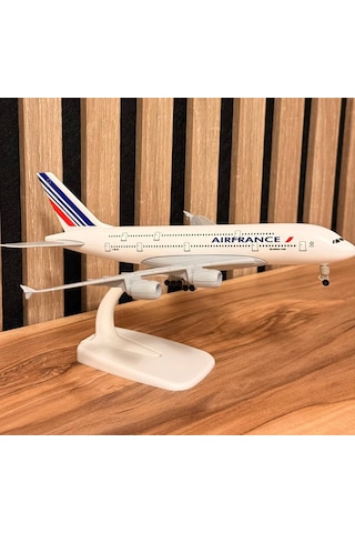 Air France F-hpjh Metal Maket Uçak 24 Cm Koleksiyonluk Model Uçak Ofis Dekorasyonu & Hareketli Tekerlekli