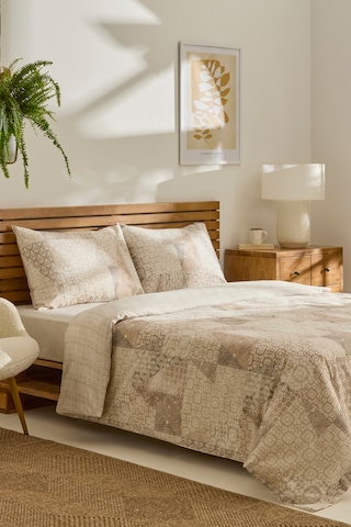 Kaşmir Home Lea Çift Kişilik Nevresim Takımı Bej Bej