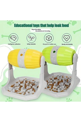 Userfriendly11 Yeşil Büyük Kapasiteli Köpek Besleme Oyuncağı Zihinsel Stimülasyon Ve Yavaş Yemek İçin