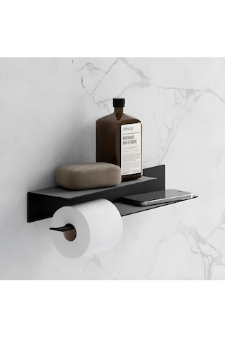 Hvngroup Metal 2 Katlı Raflı Tuvalet Kağıdı Askısı