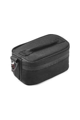 Symbee Siyah Isı Ve Soğuk Saklama Çantası - Poliester + Alüminyum Folyo İçli, Okul/iş/piknik İçin Taşınabilir Yemek Çantası 18x10x10 Cm Siyah