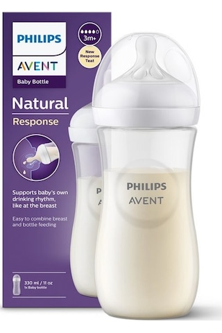Philips Avent Natural Response Pp Biberon 3 Ay+ 330ml Scy906/01 Çok Renkli