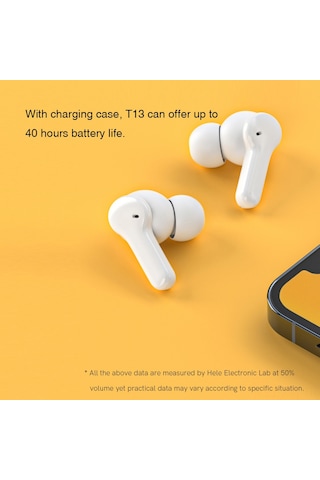 Ximistore9 Qcy T13 Kablosuz Kulaklık: 4 Mikrofonlu Gürültü Azaltma, Hızlı Bağlantı, Dokunmatik Kontrol, İos/android Uyumlu Qcy T13 Kablosuz Kulaklık