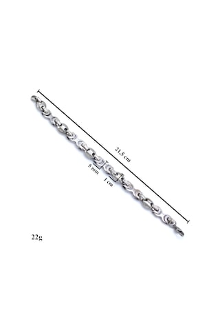 FerizZ 316L Çelik Kral Model Erkek Bileklik EBLK- 279 Beyaz