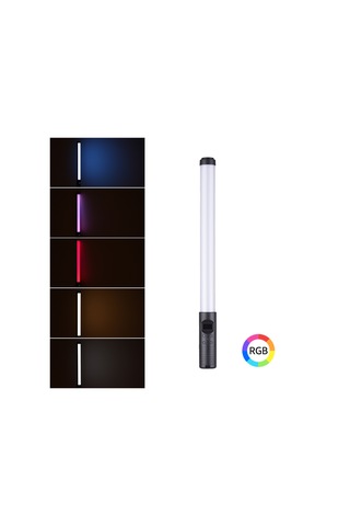 20 W Elde Taşınabilir Led Fotoğraf Rgb Renkli Değnek Işık Siyah Siyah