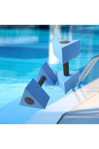 Suntek Üçgen Su Aerobik Halterler Eva Havuz Için Mavi