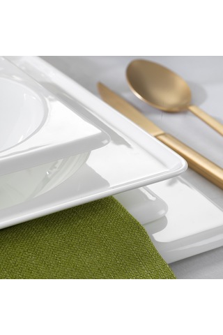 Schafer Blanc Bone Yemek Takımı 60 Parça-beyaz