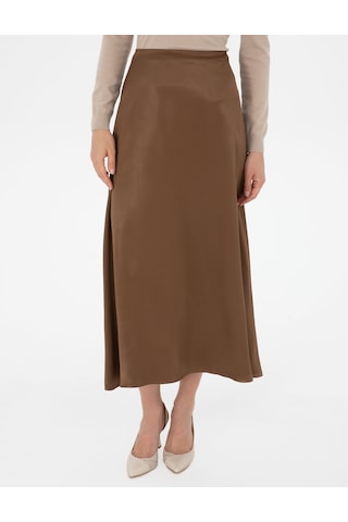 Pierre Cardin Kadın Koyu Kahverengi Etek Dokuma 50318241-vr084 Koyu Kahverengi