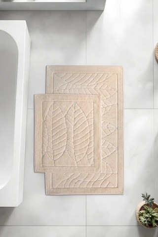 Banyo 2li Paspas Takımı Geo Bej 60x100 Bej