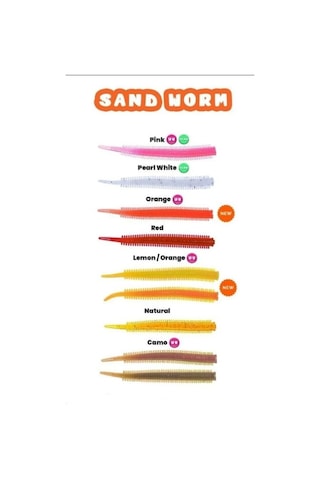 Pandora Perfect Soft Baits Sand Worm 7cm Kavanozlu Ambalaj